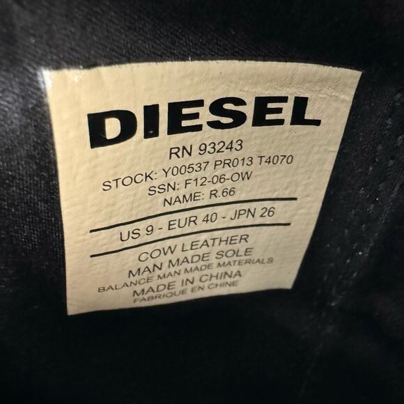 Diesel High Heel Booties Peep-Toe Dark Red Combat Sole | Size US 9 - Picture 11 of 12